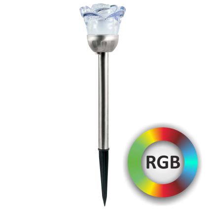 Ηλιακό φωτιστικό LED RGB ROSE LED/1,2V 100 mAh IP44