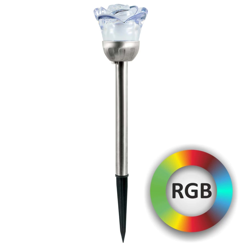 Ηλιακό φωτιστικό LED RGB ROSE LED/1,2V 100 mAh IP44