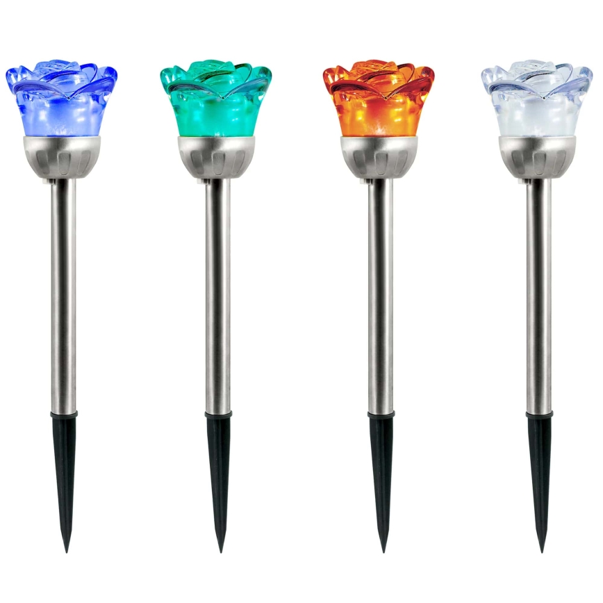 Ηλιακό φωτιστικό LED RGB ROSE LED/1,2V 100 mAh IP44