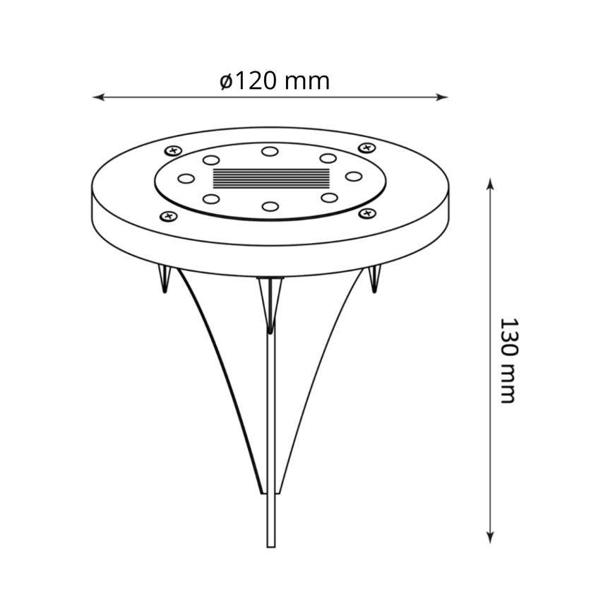 Ηλιακό φωτιστικό LED SOL LED/1,2V 300 mAh IP44
