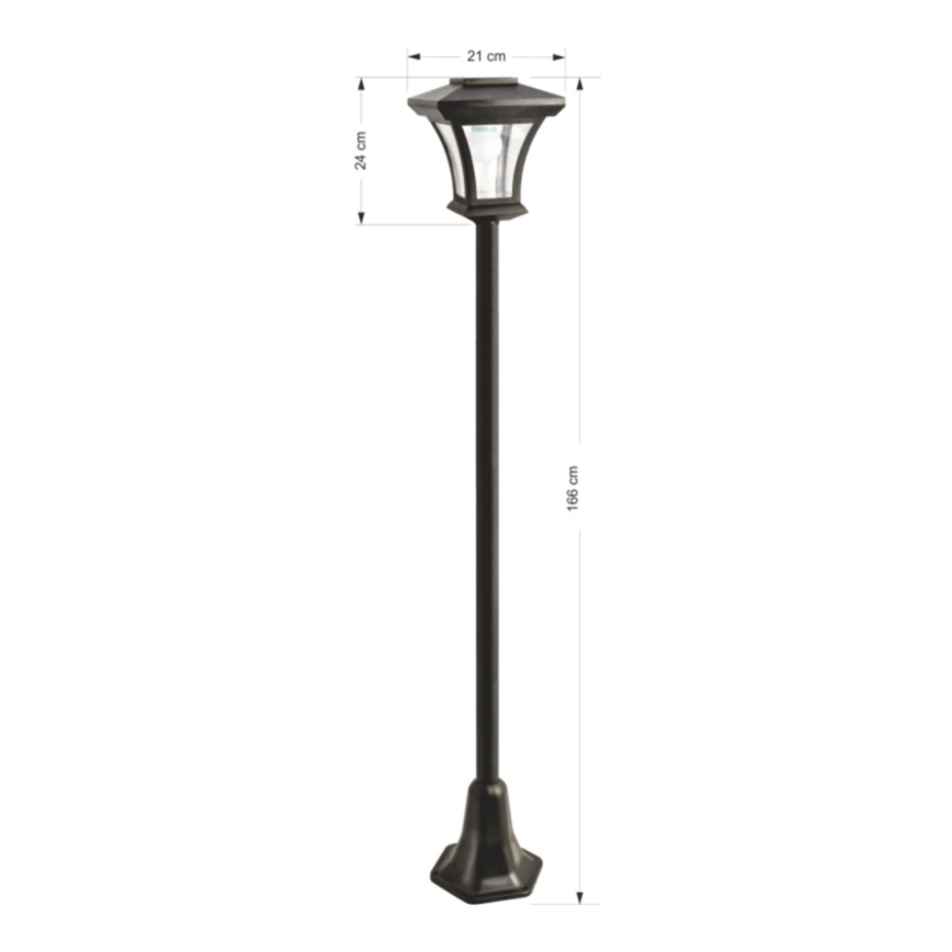 Ηλιακό φωτιστικό LED εξωτερικού χώρου LED/1,2V IP44 μαύρο
