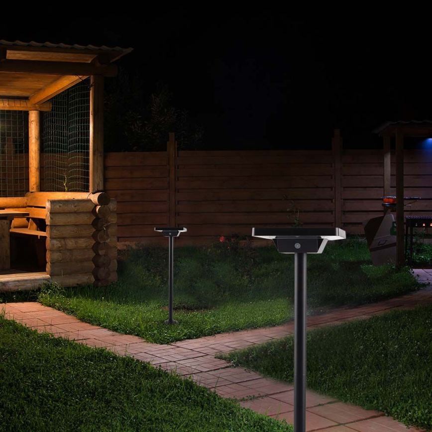 Ηλιακό φωτιστικό LED εξωτερικού χώρου 2σε1 LED/2W/3,7V IP65 3000/4000/6500K 2600 mAh