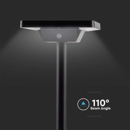 Ηλιακό φωτιστικό LED εξωτερικού χώρου 2σε1 LED/2W/3,7V IP65 3000/4000/6500K 2600 mAh