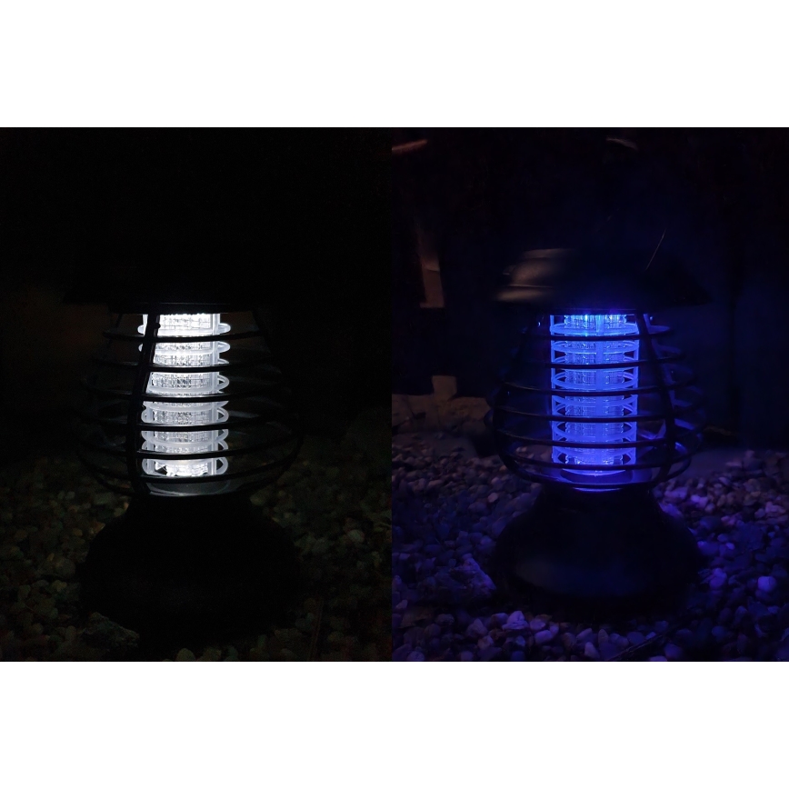 Ηλιακό φωτιστικό LED με παγίδα εντόμων LED/1,2V 600 mAh IP44