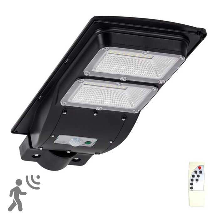 Ηλιακό φωτιστικό δρόμου LED με αισθητήρα STREET 2xLED/6W/3,2V IP65 + τηλεχειριστήριο