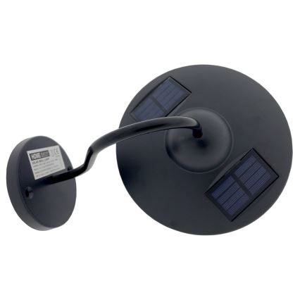 Ηλιακό φωτιστικό τοίχου LED LED/0,5W/1,2V 600 mAh IP44 μαύρο