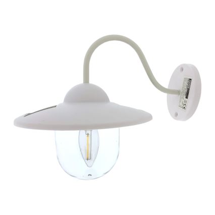 Ηλιακό φωτιστικό τοίχου LED LED/0,5W/1,2V 600 mAh IP44 λευκό
