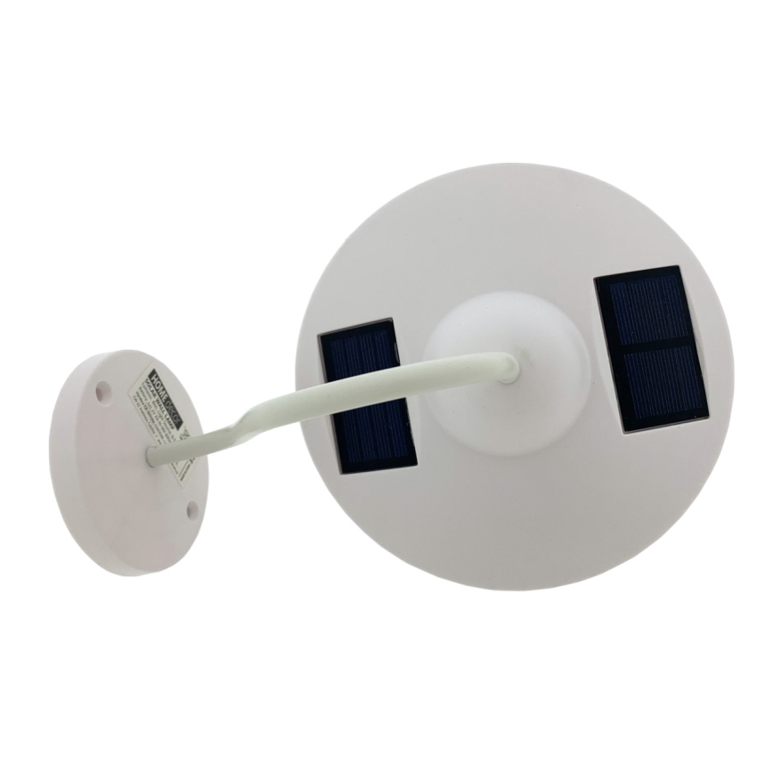 Ηλιακό φωτιστικό τοίχου LED LED/0,5W/1,2V 600 mAh IP44 λευκό