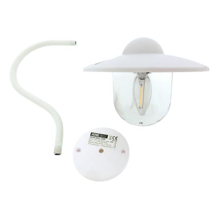 Ηλιακό φωτιστικό τοίχου LED LED/0,5W/1,2V 600 mAh IP44 λευκό
