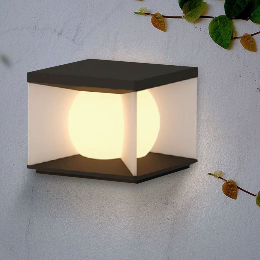LED Dimming solar φωτιστικό τοίχου LED/8W/3,7V IP65 3000K + τηλεχειριστήριο