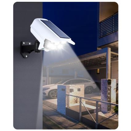 LED Ηλιακό dummy security camera με αισθητήρα KAMERA LED/1W/3,7V 1200 mAh IP44 + τηλεχειριστήριο