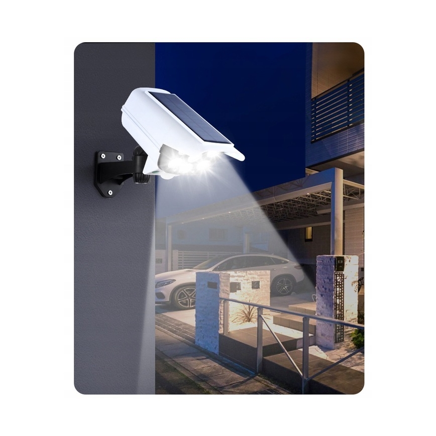 LED Ηλιακό dummy security camera με αισθητήρα KAMERA LED/1W/3,7V 1200 mAh IP44 + τηλεχειριστήριο