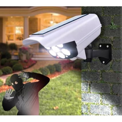 LED Ηλιακό dummy security camera με αισθητήρα KAMERA LED/1W/3,7V 1200 mAh IP44 + τηλεχειριστήριο