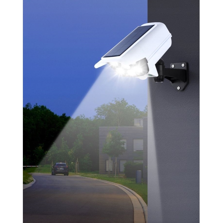 LED Ηλιακό dummy security camera με αισθητήρα KAMERA LED/1W/3,7V 1200 mAh IP44 + τηλεχειριστήριο