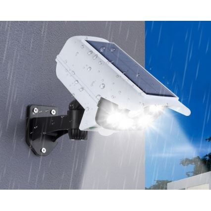 LED Ηλιακό dummy security camera με αισθητήρα KAMERA LED/1W/3,7V 1200 mAh IP44 + τηλεχειριστήριο
