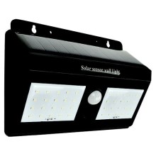 Ηλιακό φωτιστικό τοίχου LED με αισθητήρα LED/1,2W/3,7V 6500K IP65