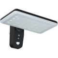Ηλιακό φωτιστικό τοίχου LED με αισθητήρα LED/15W/3,2V 4000K/6000K IP65 μαύρο