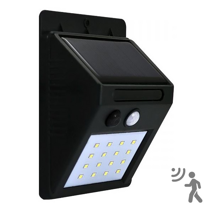 Ηλιακό φωτιστικό τοίχου LED με αισθητήρα LED/2,2W/3,7V 2200 mAh IP44