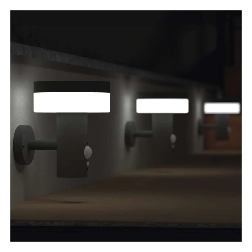 Ηλιακό φωτιστικό τοίχου LED με αισθητήρα LED/2W/3,7V 1200 mAh IP44