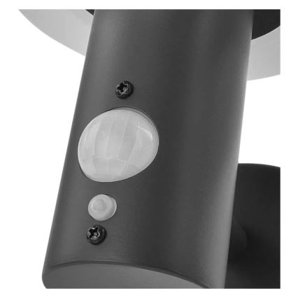 Ηλιακό φωτιστικό τοίχου LED με αισθητήρα LED/2W/3,7V 1200 mAh IP44
