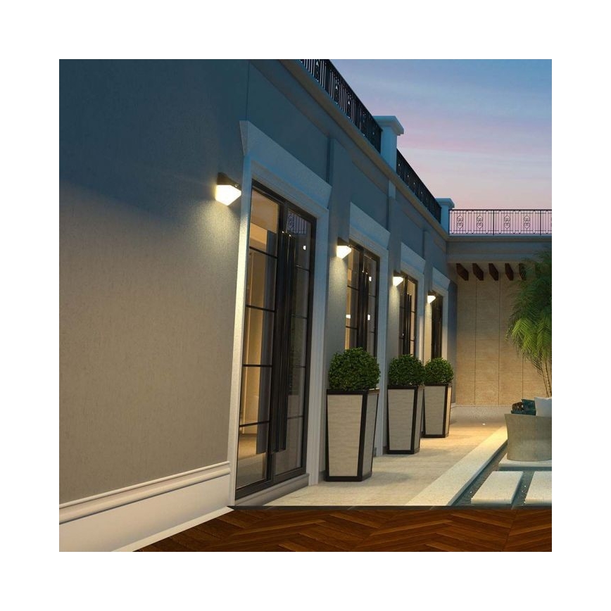 Ηλιακό φωτιστικό τοίχου LED με αισθητήρα LED/2W/3,7V 4000K IP65 1200 mAh