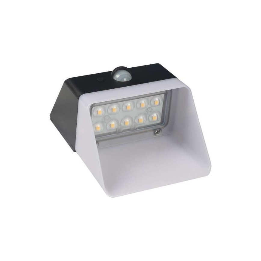 Ηλιακό φωτιστικό τοίχου LED με αισθητήρα LED/2W/3,7V 4000K IP65