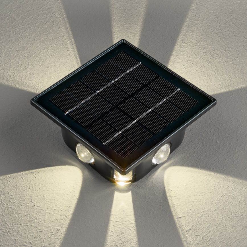 Ηλιακό φωτιστικό τοίχου LED με αισθητήρα LED/2W/5V IP54 1300 mAh