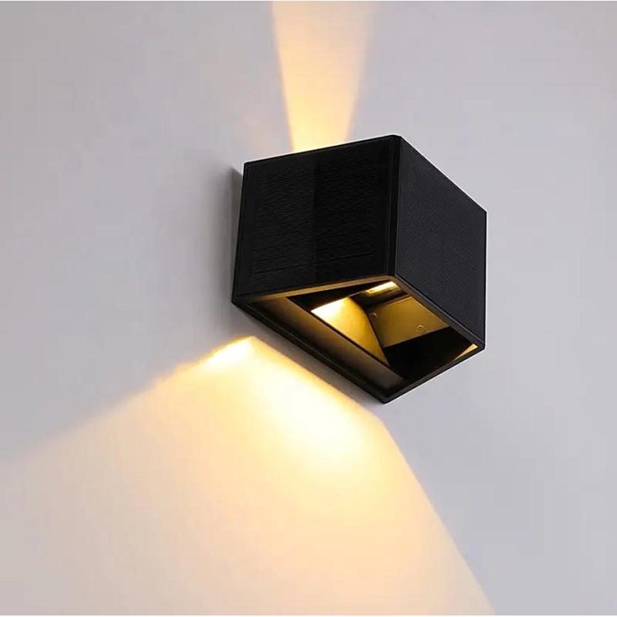 Ηλιακό φωτιστικό τοίχου LED με αισθητήρα LED/2W/5V IP54 1300 mAh