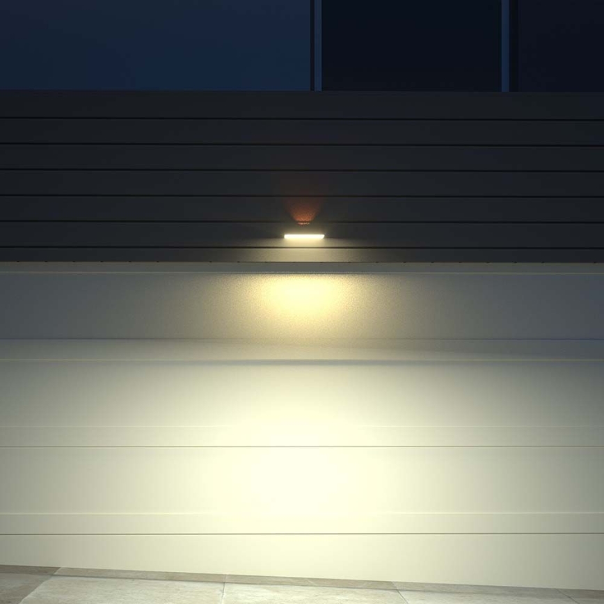 Ηλιακό φωτιστικό τοίχου LED με αισθητήρα LED/3W/3,7V 3000K/4000K IP65 λευκό