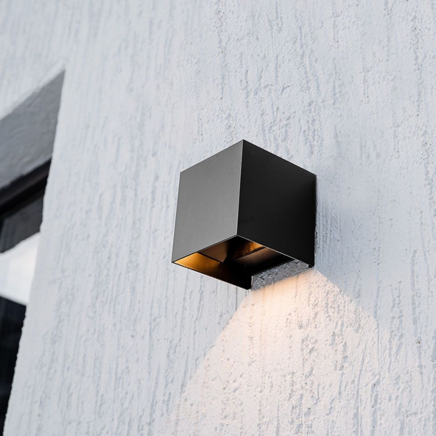 Ηλιακό φωτιστικό τοίχου LED με αισθητήρα LED/3W/3,7V IP65 4000K μαύρο