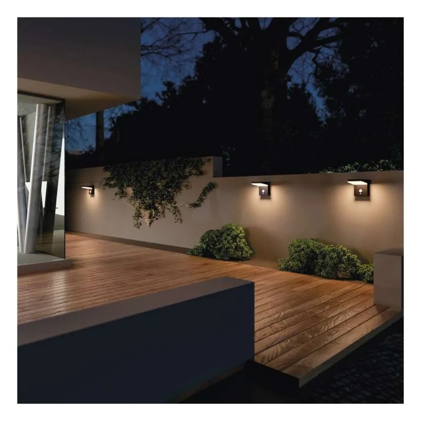 Ηλιακό φωτιστικό τοίχου LED με αισθητήρα LED/4,4W/3,7V 2200 mAh IP44