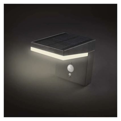 Ηλιακό φωτιστικό τοίχου LED με αισθητήρα LED/4,4W/3,7V 2200 mAh IP44