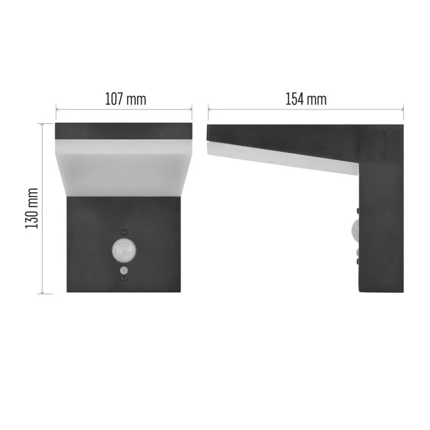Ηλιακό φωτιστικό τοίχου LED με αισθητήρα LED/4,4W/3,7V 2200 mAh IP44