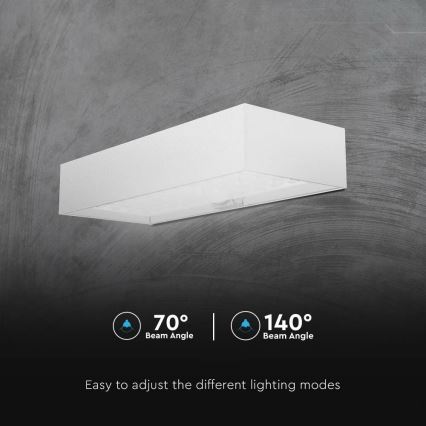 Ηλιακό φωτιστικό τοίχου LED με αισθητήρα LED/6W/3,7V IP65 4000K 3000 mAh λευκό