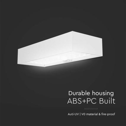Ηλιακό φωτιστικό τοίχου LED με αισθητήρα LED/6W/3,7V IP65 4000K 3000 mAh λευκό