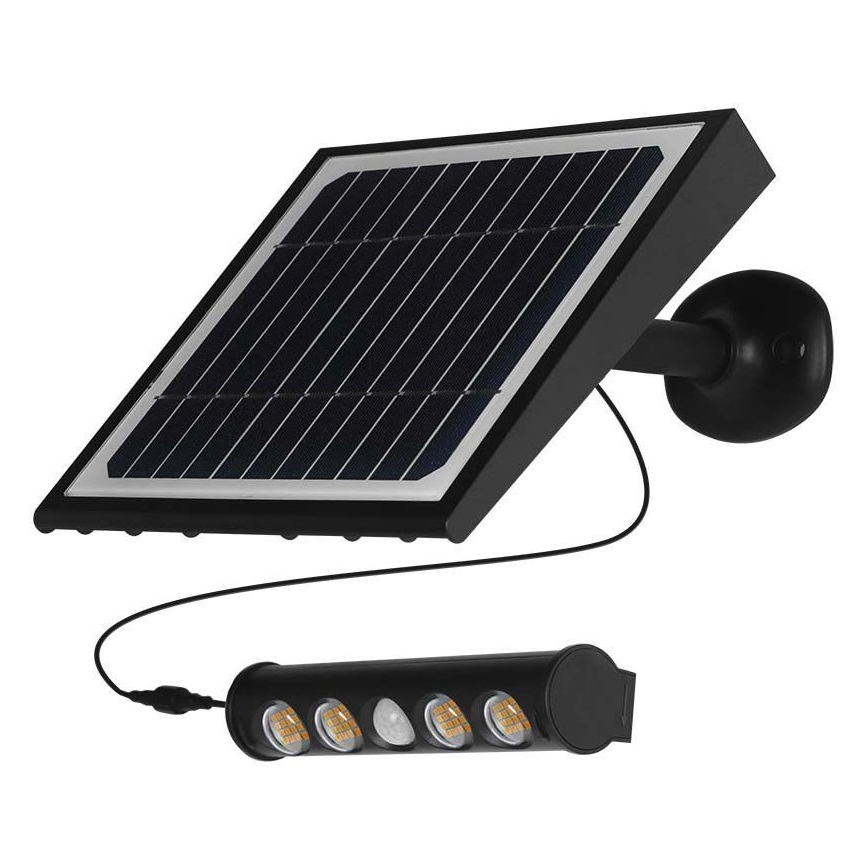 Ηλιακό φωτιστικό τοίχου LED με αισθητήρα LED/8W/3,7V IP65 3000K