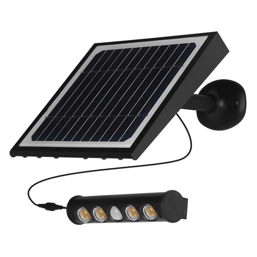 Ηλιακό φωτιστικό τοίχου LED με αισθητήρα LED/8W/3,7V IP65 6000K