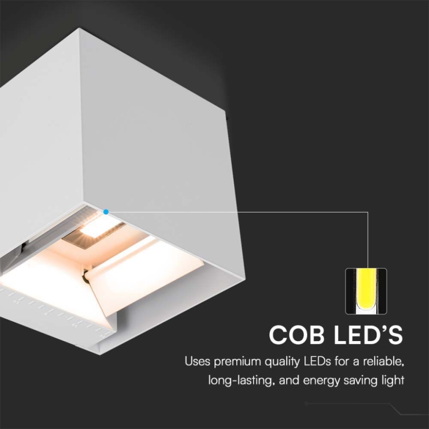 Ηλιακό φωτιστικό τοίχου LED με αισθητήρα LED/9W/3,7V IP65 3000K λευκό