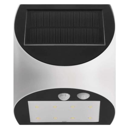 Ηλιακό φωτιστικό τοίχου LED με αισθητήρα LUMI LED/3,7W IP54 λευκό