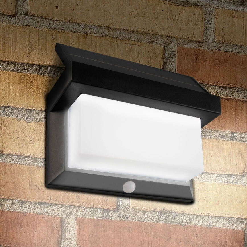 Ηλιακό φωτιστικό τοίχου LED με αισθητήρα TONY LED/3,7V IP44