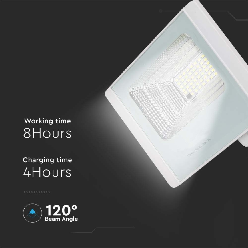 Ηλιακός προβολέας LED Εξωτερικού LED/20W/3,2V IP65 6400K + τηλεχειριστήριο