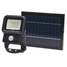 Ηλιακός προβολέας LED εξωτερικού χώρου με αισθητήρα LED/10W/3,7V 6500K IP65