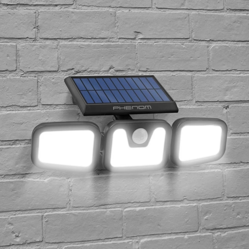 Ηλιακός προβολέας LED με αισθητήρα 3xLED/3,3W/5V IP65 2400 mAh