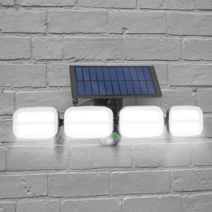 Ηλιακός προβολέας LED με αισθητήρα 4xLED/2,5W/6V IP65 + τηλεχειριστήριο