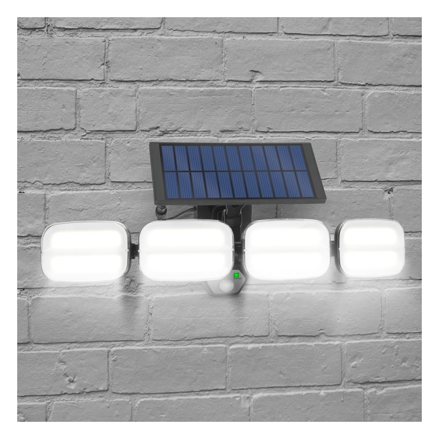 Ηλιακός προβολέας LED με αισθητήρα 4xLED/2,5W/6V IP65 + τηλεχειριστήριο