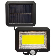 Ηλιακός προβολέας LED με αισθητήρα DUO LED/1W/3,7V IP44