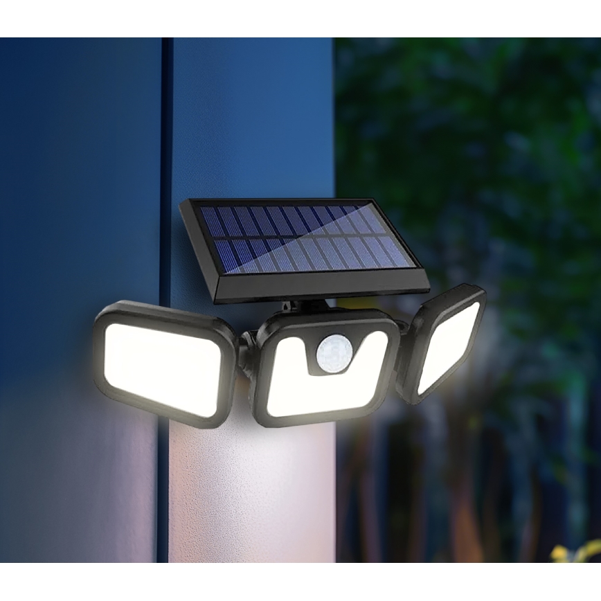 Ηλιακός προβολέας LED με αισθητήρα LED/1,5W/3,7V 6000K IP44 2400 mAh