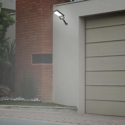 Ηλιακός προβολέας LED με αισθητήρα LED/5W/3,7V 4000K 1500 mAh IP54 μαύρο