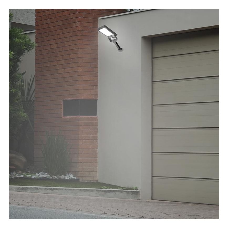 Ηλιακός προβολέας LED με αισθητήρα LED/5W/3,7V 4000K 1500 mAh IP54 μαύρο
