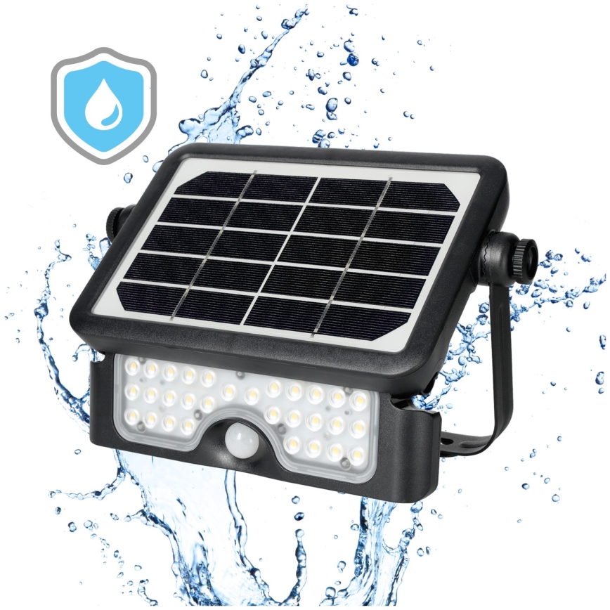 Ηλιακός προβολέας LED με αισθητήρα LED/5W/3,7V 4000K IP65 3000 mAh